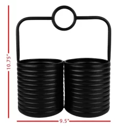 O-Handle Utensil Caddy Black Metal - Foreside Home & Garden -Cozy Living Deals Store GUEST 60885760 5fd9 4fd0 9b11 03c3e9d360ca