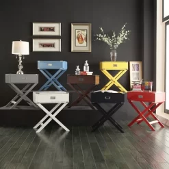 Borden Campaign Accent Table - Inspire Q -Cozy Living Deals Store GUEST 60bf1f71 f1f4 4b12 b5f7 ef768e623911