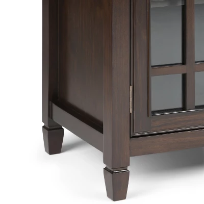 46" Hampshire Solid Wood Low Storage Cabinet Dark Chestnut Brown - WyndenHall 6 46" Hampshire Solid Wood Low Storage Cabinet Dark Chestnut Brown - WyndenHall - Image 6