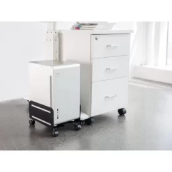 Monoprice Steel Computer Case CPU Tower Mobile Stand - Black Powder-Coated Steel Construction - Workstream Collection -Cozy Living Deals Store GUEST 618a91bc 9fa6 4571 80c7 38cd2f95dc70