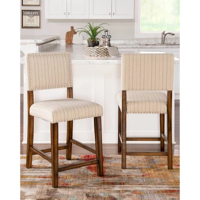 24" Brook Counter Height Barstool - Linon 6 24" Brook Counter Height Barstool - Linon - Image 6