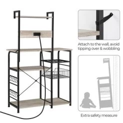 Yaheetech 4-Tier 55" Kitchen Baker's Rack With Power Outlet 14 Yaheetech 4-Tier 55" Kitchen Baker's Rack With Power Outlet -Cozy Living Deals Store GUEST 61d7b03f 0099 4c12 b6f2 13944bf76ed2