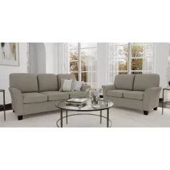 Lorena Upholstered Loveseat Greige - Hillsdale Furniture -Cozy Living Deals Store GUEST 61fe965b e2ed 4f96 868f da7f9a0e9c94