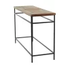 Rustic Metal Console Table Brown - Olivia & May