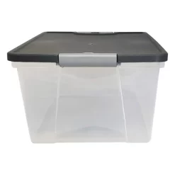 Homz 15-Quart Clear Plastic Stackable Storage Container Organizer Bin With Gray Snaplock Latching Lid For Home And Office Organization (4 Pack) 7 Homz 15-Quart Clear Plastic Stackable Storage Container Organizer Bin With Gray Snaplock Latching Lid For Home And Office Organization (4 Pack) -Cozy Living Deals Store GUEST 62ad6702 73c0 4ea6 b527 280d3ba74a47