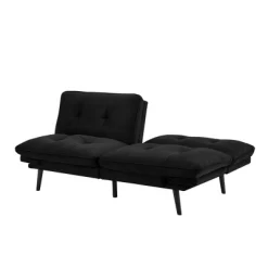 Finley Convertible Futon Sofa Bed Black - Serta -Cozy Living Deals Store GUEST 62d1a0d2 9609 44bf acf2 7018fd833c05