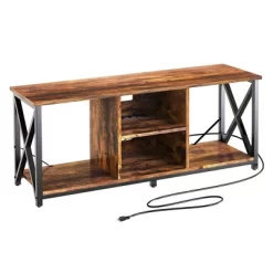 Fabato Wood TV Stand And Entertainment Center With Socket Plug-In Station, Height Adjustable Shelf, And Wire Threading Holes 10 Fabato Wood TV Stand And Entertainment Center With Socket Plug-In Station, Height Adjustable Shelf, And Wire Threading Holes -Cozy Living Deals Store GUEST 63414243 ffe2 4c7b b0f9 ffe663bade24