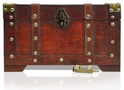Brynnberg 11"x6.7"x6.3" Wooden Pirate Treasure Chest Storage Box - Handmade 11 Brynnberg 11"x6.7"x6.3" Wooden Pirate Treasure Chest Storage Box - Handmade -Cozy Living Deals Store GUEST 6371ca66 ccaf 41ab 81a5 9715483bb542
