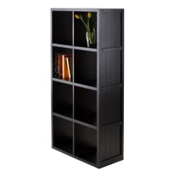 40.08" 9pc Timothy Set Storage Shelf 4X2 With Baskets Black - Winsome -Cozy Living Deals Store GUEST 638e8f48 17dd 4e39 bbf1 ca2cd86641c4