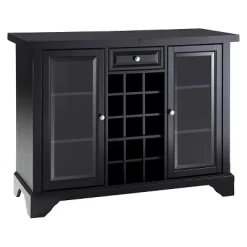 LaFayette Sliding Top Bar Cabinet - Black - Crosley