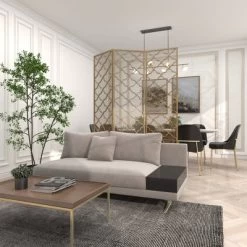 Modern Metal Filigree Room Divider Screen Gold - Olivia & May -Cozy Living Deals Store GUEST 6416d6a8 8689 4e9c aa43 8cd8dd9d7343
