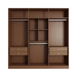 Eldridge Freestanding Wardrobe Maple Cream - Manhattan Comfort -Cozy Living Deals Store GUEST 647baf29 55b8 4aab b3e2 fc63ec085504
