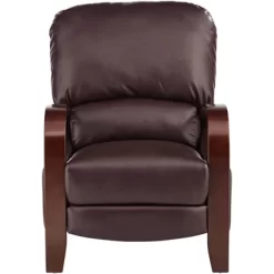 Elm Lane Cooper Cantina Burgundy Faux Leather Recliner Chair Modern Armchair Comfortable Push Manual Reclining Footrest For Bedroom Living Room Home -Cozy Living Deals Store GUEST 64de8f01 9308 4111 a84f 239d745a4052