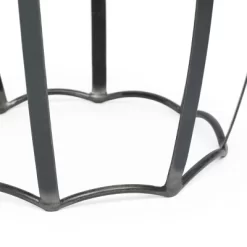 Wiers Modern Industrial Handcrafted Mango Wood Side Table Gray/Black - Christopher Knight Home -Cozy Living Deals Store GUEST 654c12a9 fd92 4390 8cfb 6f73106be8cf