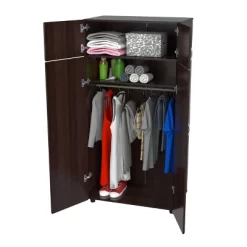 4 Door Wardrobe/Armoire Espresso - Inval -Cozy Living Deals Store GUEST 65f27695 6c8f 4897 b12f 749b10b46469
