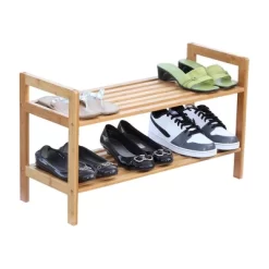 Oceanstar 2 Tier Shoe Rack, Square -Cozy Living Deals Store GUEST 670f88c2 5657 4992 b139 7ccce25714d3