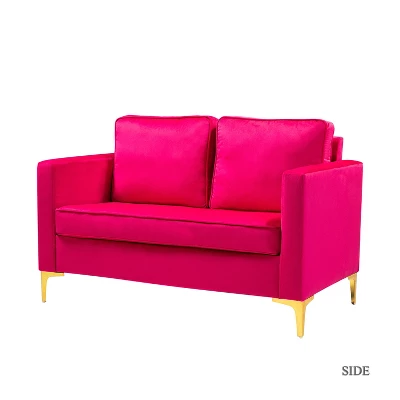 Eldoria Sofa Loveseat With Gold Stainless Leg | Karat Home 20 Eldoria Sofa Loveseat With Gold Stainless Leg | Karat Home - Image 20