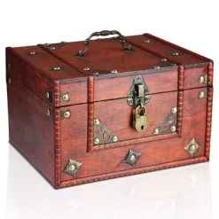 Brynnberg 9,4"x7,9"x5,9" Wooden Unique Handmade Decorative Wooden Box With Lock - Vintage 13 Brynnberg 9,4"x7,9"x5,9" Wooden Unique Handmade Decorative Wooden Box With Lock - Vintage -Cozy Living Deals Store GUEST 67faed75 674b 445a 8fec f47830e29ce2