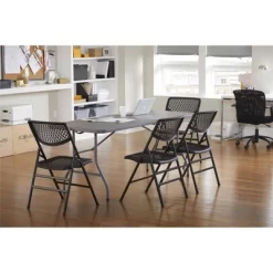 6" Blow Mold Centerfold Table Gray - Room & Joy 17 6" Blow Mold Centerfold Table Gray - Room & Joy -Cozy Living Deals Store GUEST 6896237d 65ac 4266 aec3 bbe4aba97d68