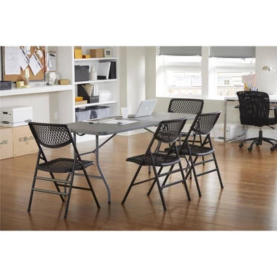 6" Blow Mold Centerfold Table Gray - Room & Joy 8 6" Blow Mold Centerfold Table Gray - Room & Joy - Image 8