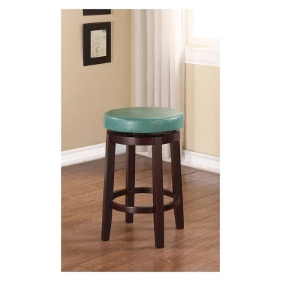 Maya Swivel Backless Counter Height Barstool - Linon 2 Maya Swivel Backless Counter Height Barstool - Linon - Image 2