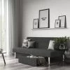 Saddie Futon With Storage Drawers Gray - Room & Joy