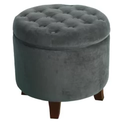 Large Round Button Tufted Storage Ottoman - HomePop 22 Large Round Button Tufted Storage Ottoman - HomePop -Cozy Living Deals Store GUEST 6a45c8c3 c290 4f13 8bef bfcd410d2a61