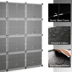 Costway Portable Shoe Rack Organizer 12-Cube 48 Pair Shoe Shelf Storage Cabinet W/Hook 17 Costway Portable Shoe Rack Organizer 12-Cube 48 Pair Shoe Shelf Storage Cabinet W/Hook -Cozy Living Deals Store GUEST 6a535273 4f4f 4725 aaee 5e7a83eb2dc8