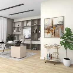 Contemporary Iron Bar Cart Gold - Olivia & May -Cozy Living Deals Store GUEST 6af5b925 fc36 49a5 82ee e84327e57010