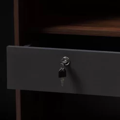 7 Shelf Wardrobe Rikke Two-Tone Wood Storage Cabinet Brown - Baxton Studio -Cozy Living Deals Store GUEST 6b114e75 e0d7 423d a385 41ecc66d6803