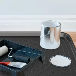 All Weather Boot Tray - Medium Water Resistant Plastic Utility Shoe Mat For Indoor And Outdoor Use In All Seasons By Stalwart (Set Of Two, Dark Grey) -Cozy Living Deals Store GUEST 6b363844 ea4c 4164 807c 22c6c2d14834