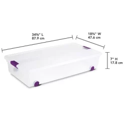 Sterilite 17611704 60 Quart ClearView Latch Lid Wheeled Underbed Box -Cozy Living Deals Store GUEST 6c0160f4 28e2 4757 9c01 c4f312f7addf