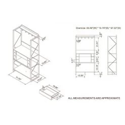 Orella Rustic Baker's Rack Reclaimed Oak - MiBasics -Cozy Living Deals Store GUEST 6c2ec095 025e 4a09 9276 2119b1f02103