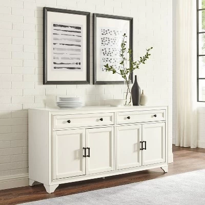 Tara Sideboard Distressed White - Crosley 1 Tara Sideboard Distressed White - Crosley