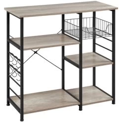 Yaheetech Kitchen Storage Rack With Basket/Hooks/Storage -Cozy Living Deals Store GUEST 6db2f7b8 5e7d 4f1d 9325 8223b9eafdfe