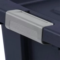 Sterilite Tuff1 30 Gallon Plastic Stackable Basement Garage Attic Storage Organizer Tote Container Bin With Latching Lid, Dark Indigo Blue (16 Pack) -Cozy Living Deals Store GUEST 6dd60882 828e 4989 87cc cdaa38c32a1c