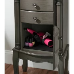 Sedalia Jewelry Armoire Gray - Powell Company -Cozy Living Deals Store GUEST 6e142337 ae35 4300 b842 036b6b17f1b3