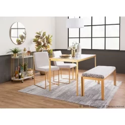 Set Of 2 Highback Fuji Polyester/Steel Dining Chairs Gold/Light Gray - LumiSource 17 Set Of 2 Highback Fuji Polyester/Steel Dining Chairs Gold/Light Gray - LumiSource -Cozy Living Deals Store GUEST 6e5512d8 d5a4 42bc a623 04ee467244ab