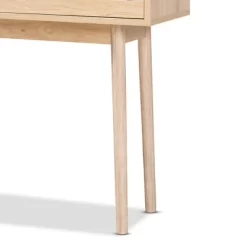 Baird Wood And Rattan 2 Drawer Console Table Brown - Baxton Studio -Cozy Living Deals Store GUEST 6eb05792 c461 47b8 a8a1 689cdb7cbe91