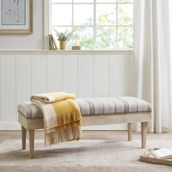 Harstrom Storage Bench Beige - Martha Stewart