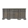 Gio 4 Door 4 Drawer Credenza Brown - Treasure Trove Accents