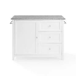 Soren Granite Top Kitchen Island/Cart Gray/White - Crosley -Cozy Living Deals Store GUEST 6f630fb7 0cda 4ef9 8830 8253b25ab0e5