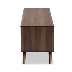 2 Door Naoki Two-Tone Wood TV Stand For TVs Up To 65" Gray/Walnut - Baxton Studio -Cozy Living Deals Store GUEST 6fced1b4 73fd 46c9 acf2 52efc68c2750