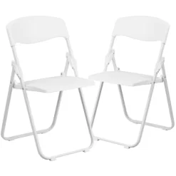 Flash Furniture 2 Pack HERCULES Series 500 Lb. Capacity Heavy Duty Plastic Folding Chair With Built-in Ganging Brackets -Cozy Living Deals Store GUEST 7019399b 7e91 484d 95a3 3d268a987c43
