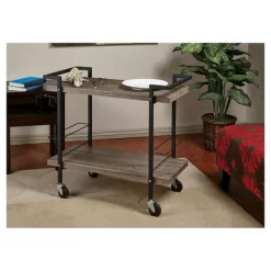 Maxwell Serving Cart Ash Veneer - OSP Home Furnishings -Cozy Living Deals Store GUEST 7077f744 1037 4854 b04f e2faca931747