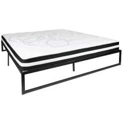 Emma And Oliver 14" Platform Bed Frame & 10" Mattress In A Box - No Box Spring Required -Cozy Living Deals Store GUEST 70963b21 ca1d 455c a81a fc3fd81f5354