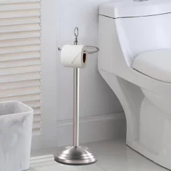 Freestanding Toilet Tissue Holder Brushed Nickel - Nu Steel -Cozy Living Deals Store GUEST 70a3de63 0615 4abc 8440 64d6c46b3105