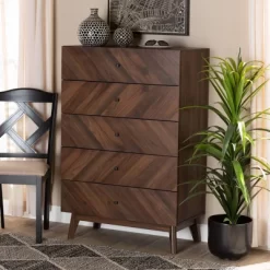 Hartman Wood 5 Drawer Storage Chest Walnut Brown - Baxton Studio 19 Hartman Wood 5 Drawer Storage Chest Walnut Brown - Baxton Studio -Cozy Living Deals Store GUEST 70bcb16c 8038 4376 99d8 709a7ea9bd74