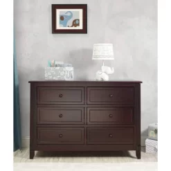 Sorelle Berkley 6-Drawer Double Dresser Espresso