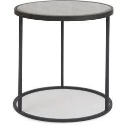 Gramercy Round Mirrored Side Table Black - Finch -Cozy Living Deals Store GUEST 7138f9e5 2db8 4e14 a856 c00efd5f2696